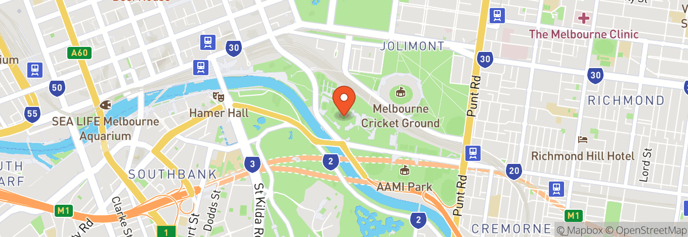 Map of Rod Laver Arena