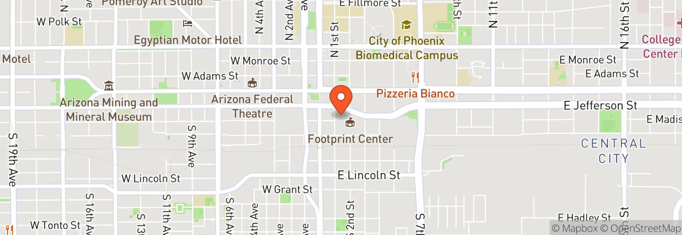 Map of Footprint Center