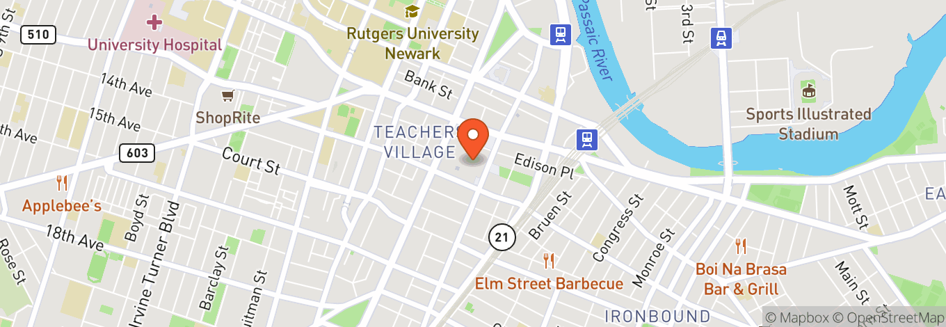 Map of Prudential Center