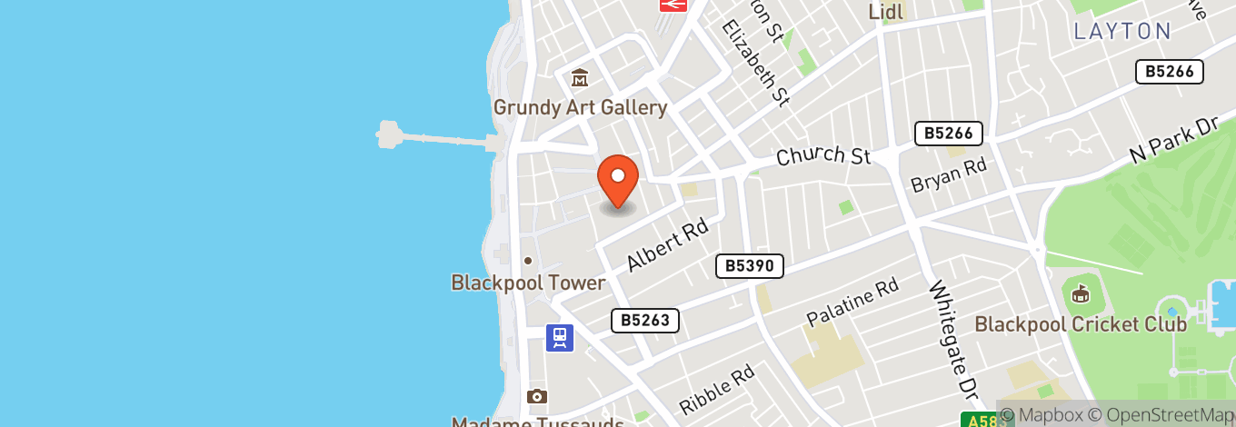 Map of Winter Gardens Blackpool